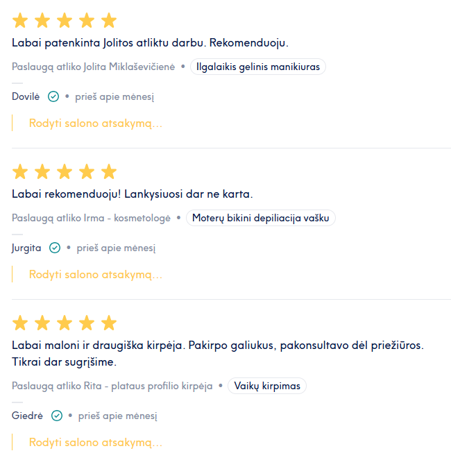 grozio studija aprico. atsiliepimai. kaunas. grozio studija aprico atsiliepimai. kirpykla atsiliepimai.